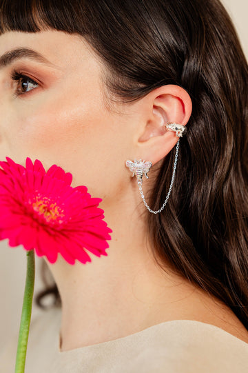 Aretes abeja + orejera