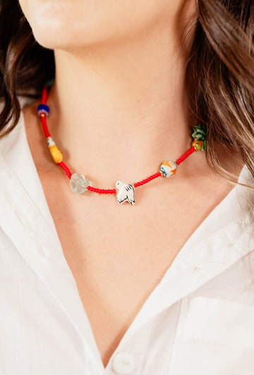 Collar multi charms playero