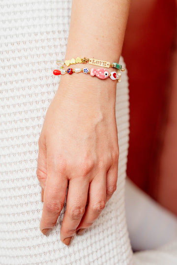 Pulsera doble pez