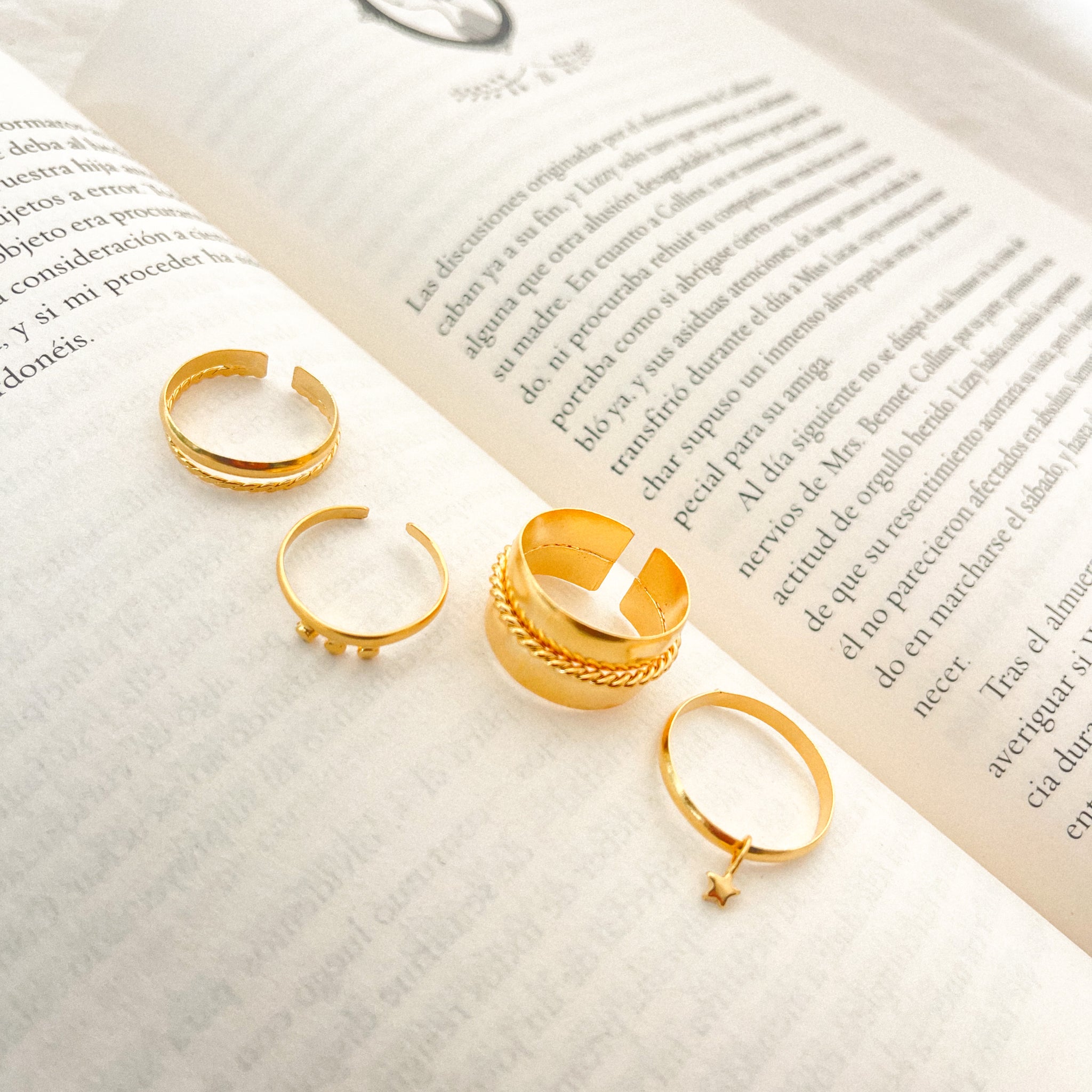 Set anillo grueso