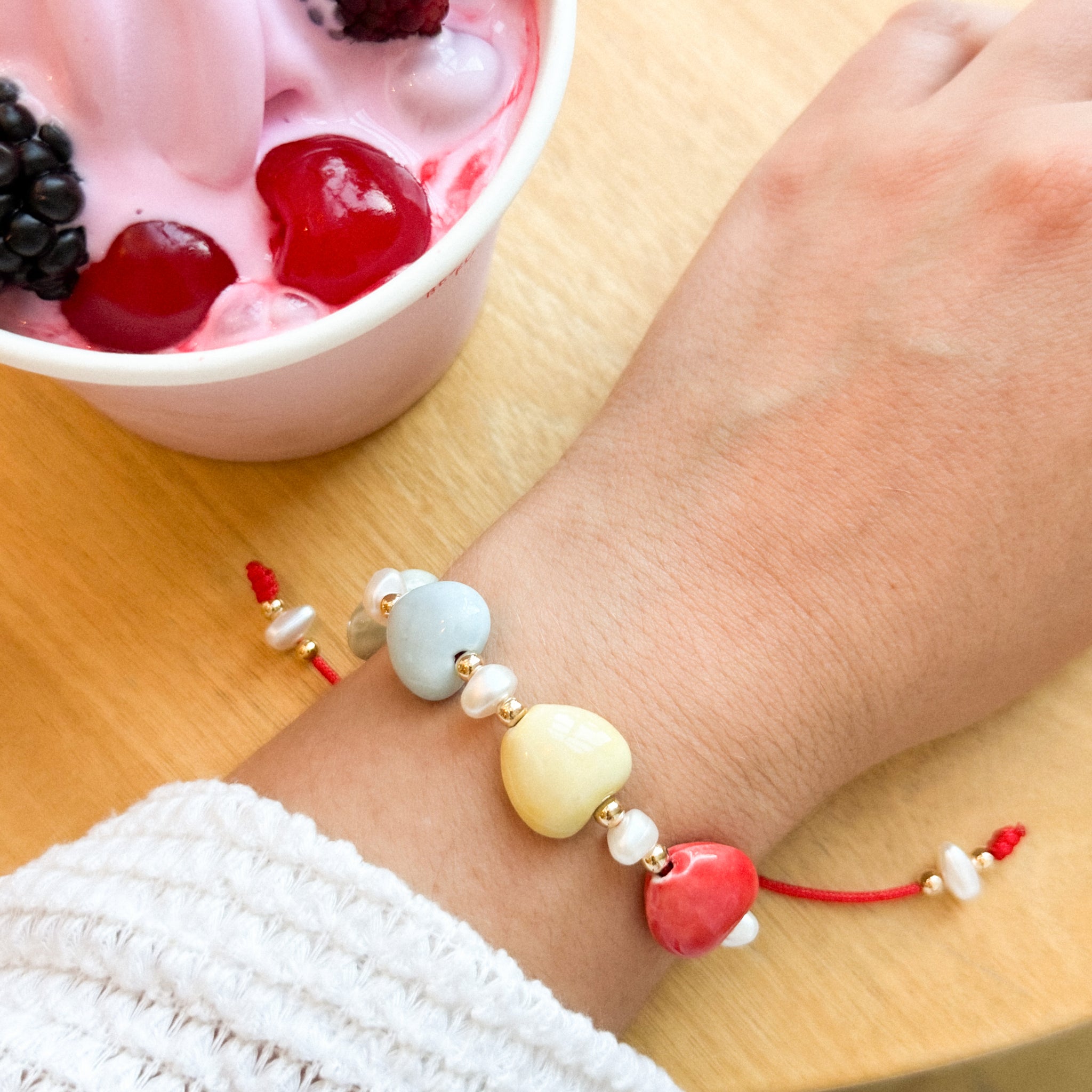 Pulsera corazones
