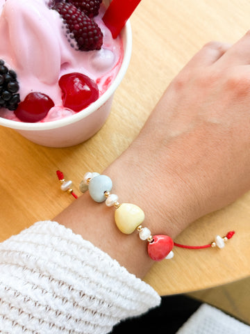 Pulsera corazones