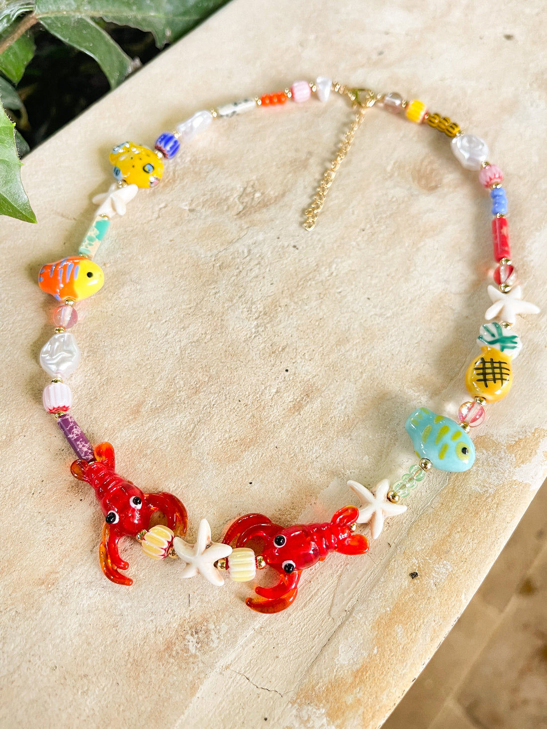 collar langosta multicolor