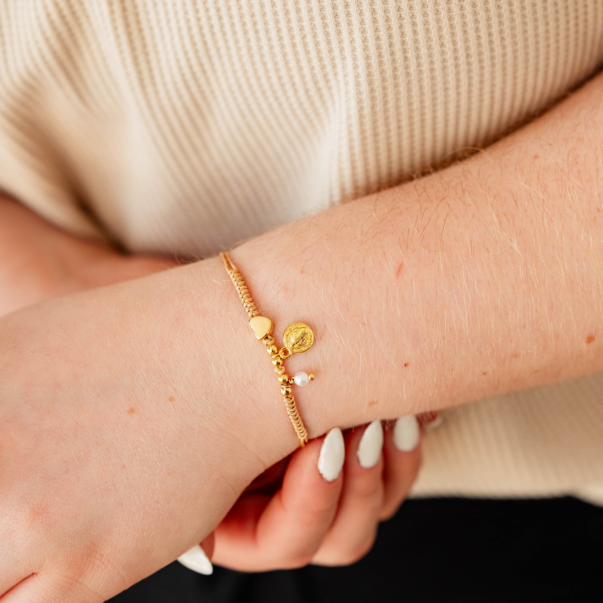 Pulsera san benito perla