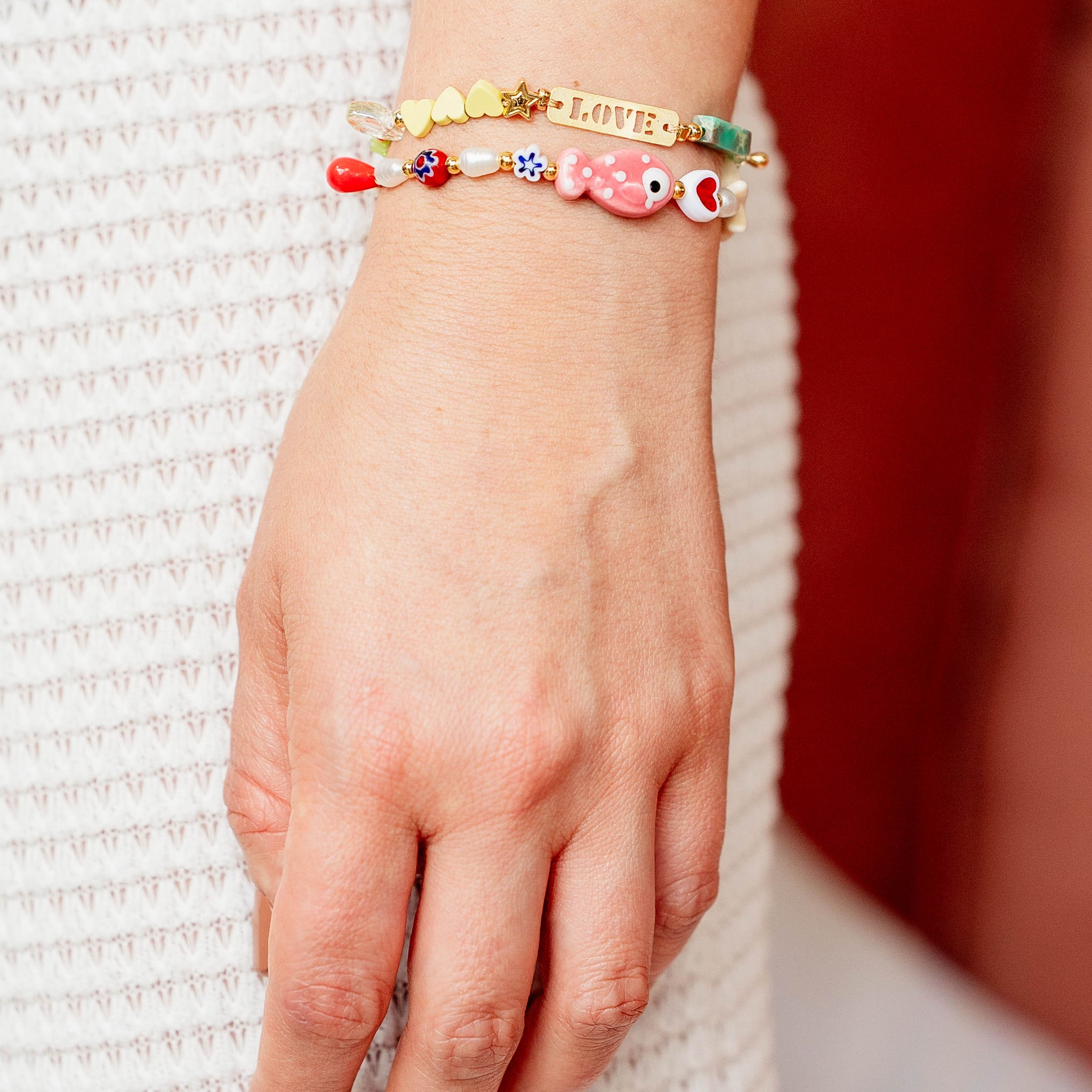 Pulsera doble pez